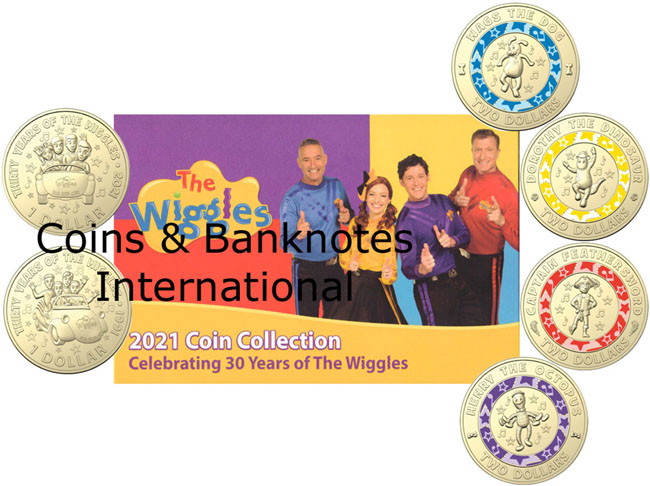 2021 Australia Wiggles Coin Collection